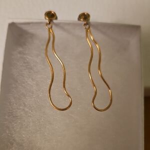 Unique Gold Dangle Earrings